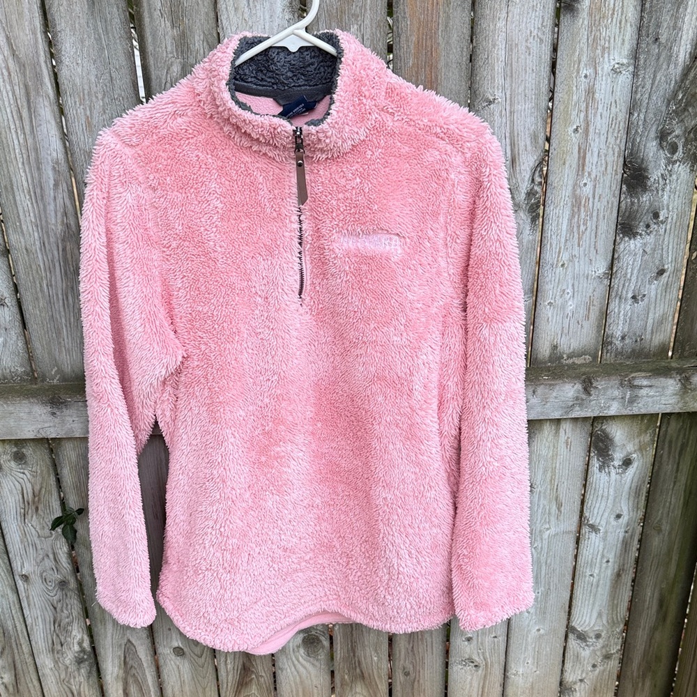 Harvard University Charles River Apparel Newport Fleece Quarter Zip Light Pink M